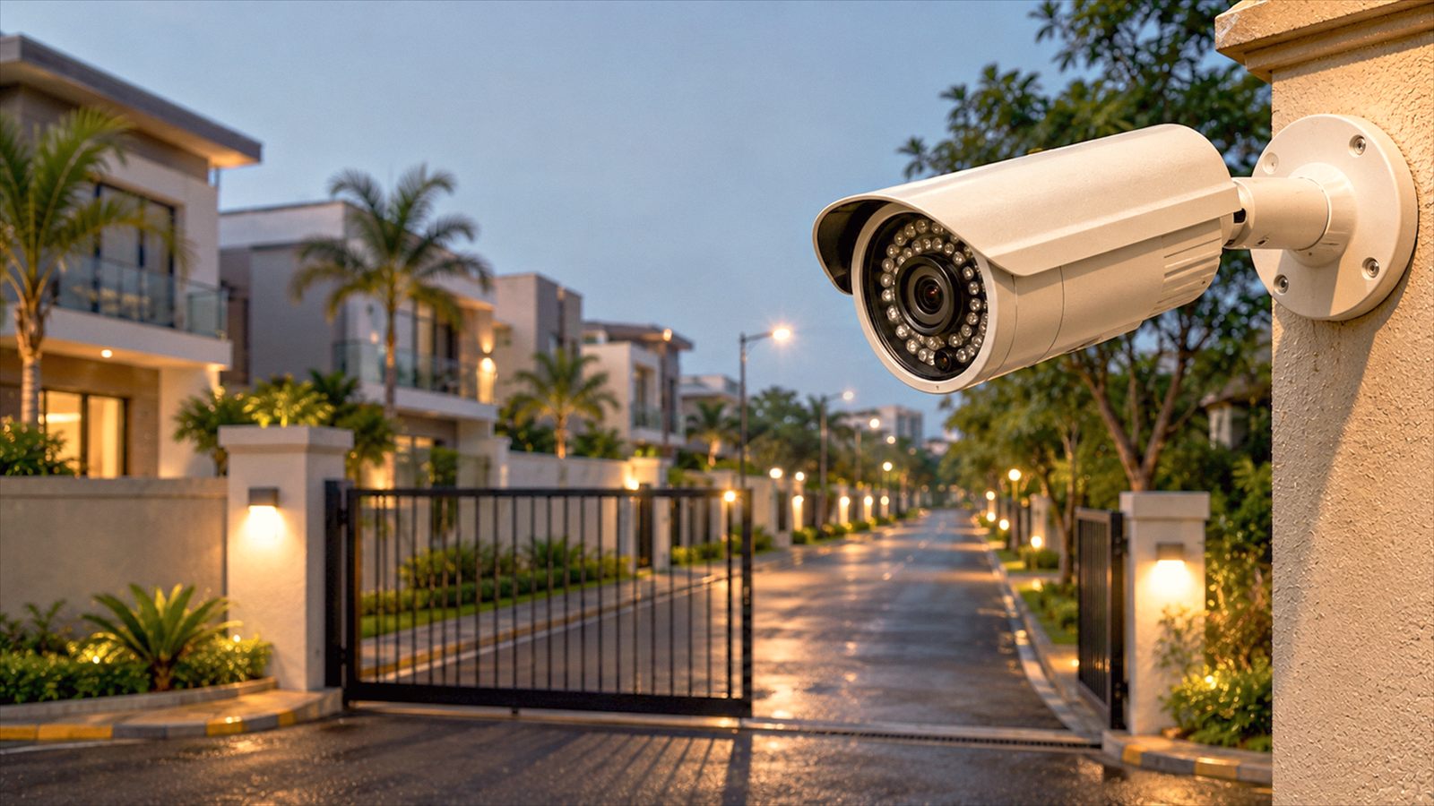 CCTV security for gated community plots in Madambakkam