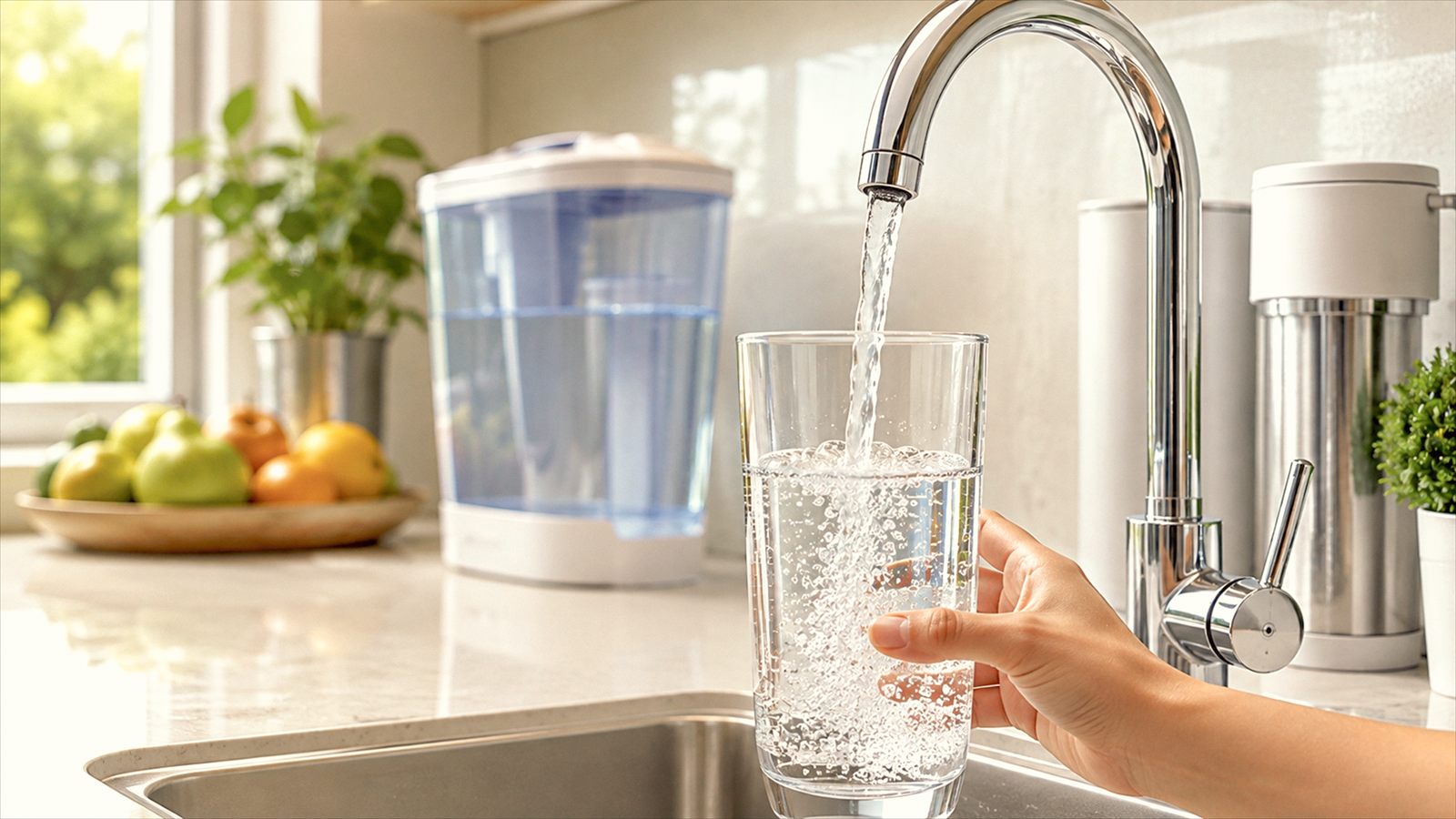 Clean drinking water at Ocean Wave residential plots in Madambakkam