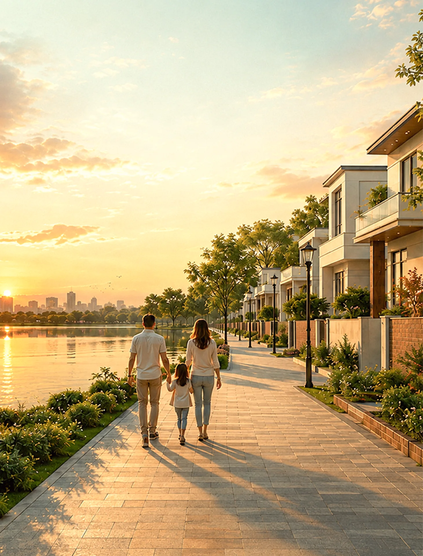 Lake view villas at Ocean Wave Madambakkam Chennai