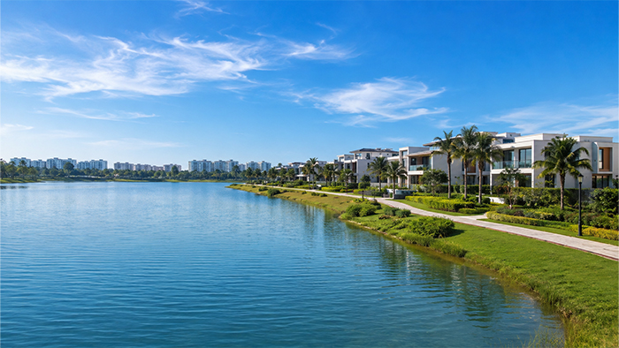 Located on the inlet side of the Lake